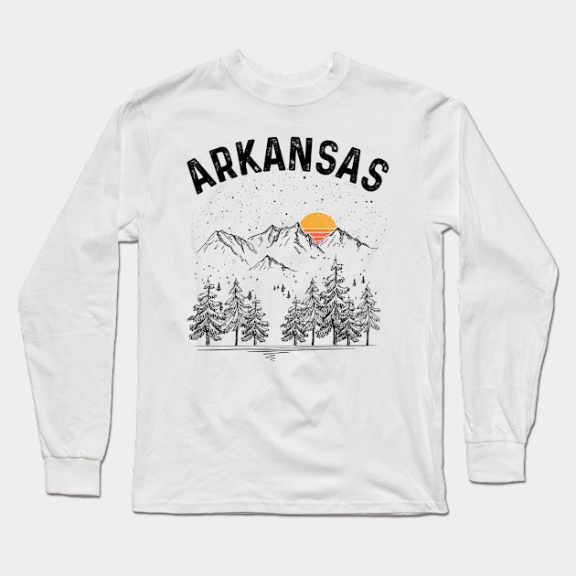 Arkansas State Vintage Retro Long Sleeve T-Shirt by DanYoungOfficial